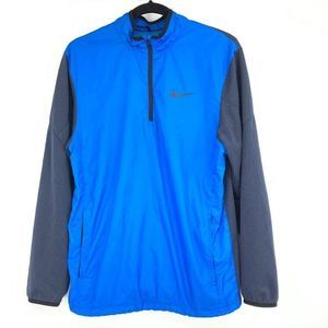 Mens Nike Golf Small Jacket Lined 2-tone Wind Shield Breaker 0681 Half Zip